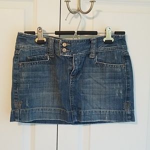 2/$10 Aeropostale 5 Pocket Denim Mini Skirt